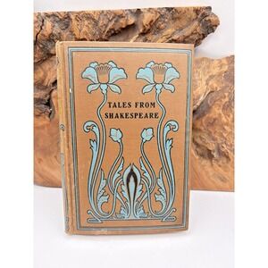Antique Tales From Shakespeare Charles & Mary Lamb Art Nouveau Floral Cover